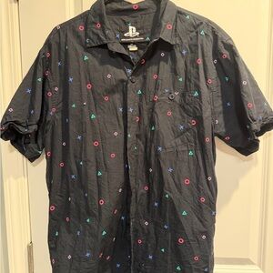Sony PlayStation Themed Black Shirt